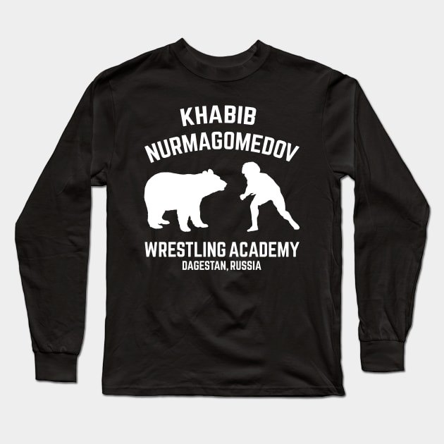 Khabib Nurmagomedov Wrestling Academy Bear Long Sleeve T-Shirt by MMAMerch